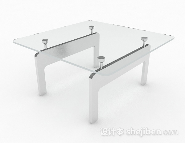 玻璃茶几3d模型下载
