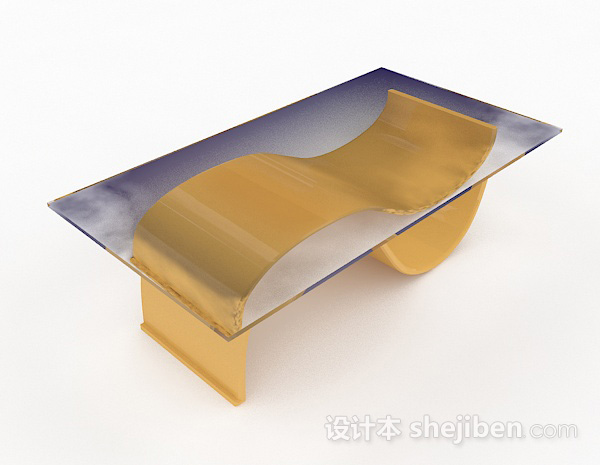 现代个性茶几3d模型下载