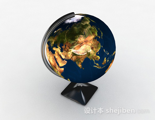 工业风地球仪摆件3d模型下载