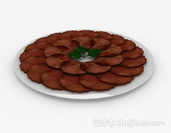 家常肉片3d模型下载