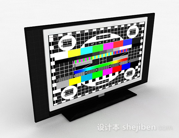 家居电视机3d模型下载