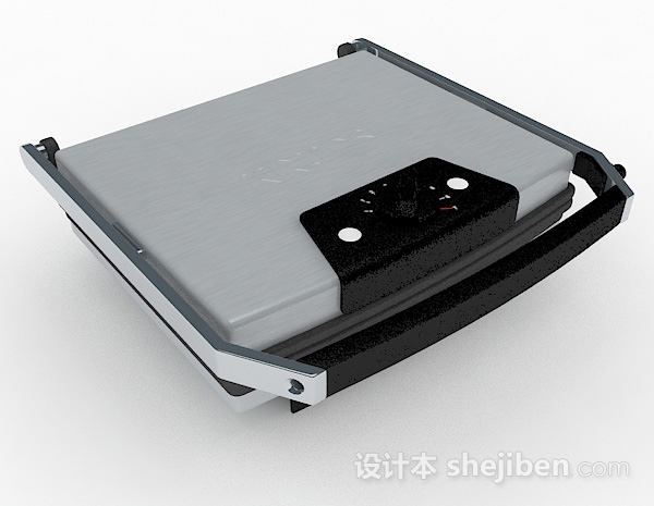 现代风格灰色电子秤3d模型下载
