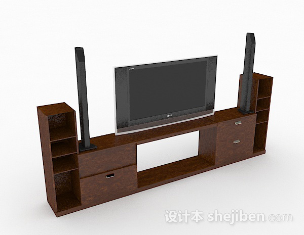 家居液晶电视3d模型下载