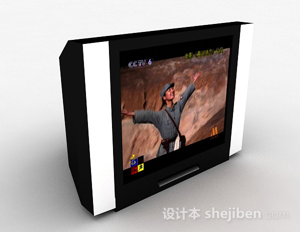 家居电视机3d模型下载