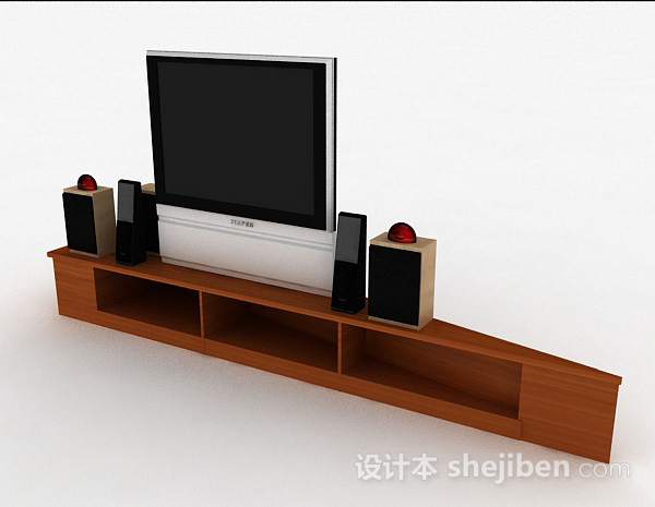 家居电视机3d模型下载