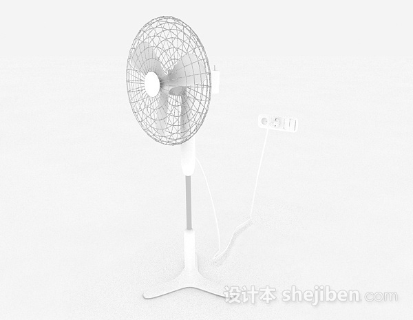 立式电风扇3d模型下载
