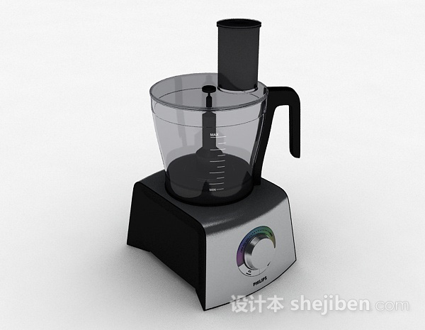黑色榨汁机3d模型下载