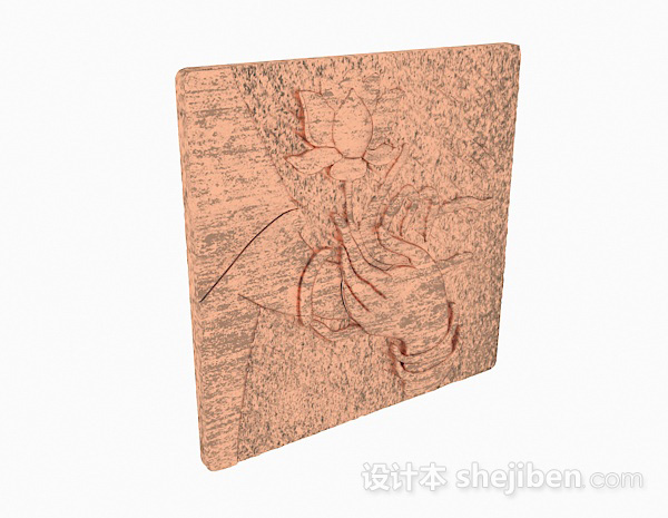 雕花瓷砖3d模型下载