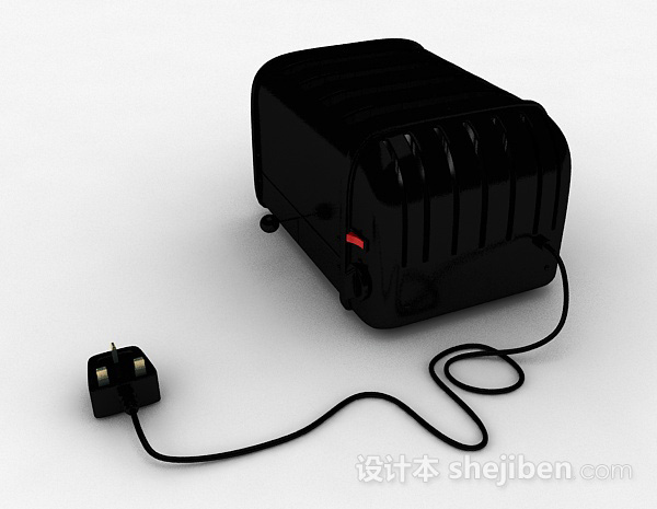 黑色面包机3d模型下载