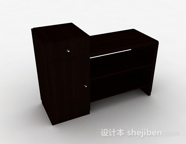 棕色木质柜子3d模型下载