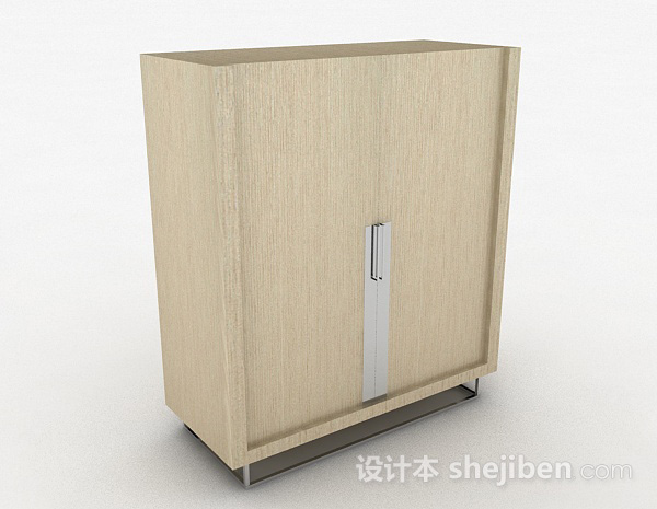 浅棕色家居柜子3d模型下载