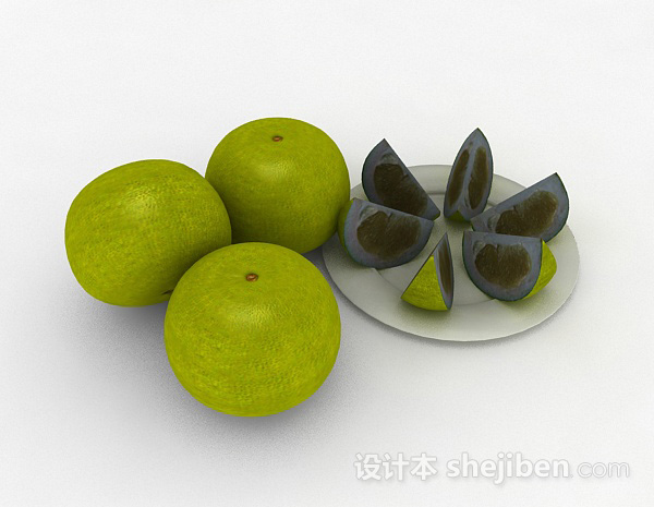 橘子3d模型下载