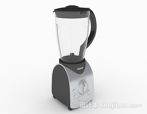 灰色榨汁机3d模型下载
