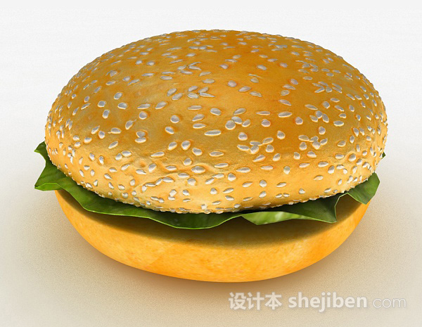 汉堡3d模型下载