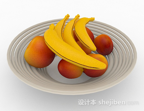香蕉苹果3d模型下载