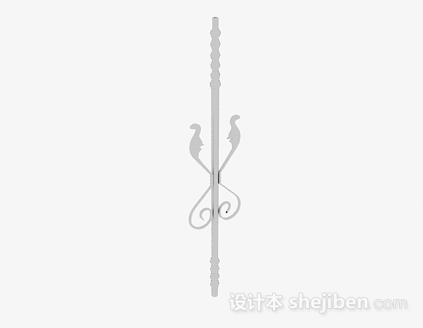 欧式灰色柱子3d模型下载