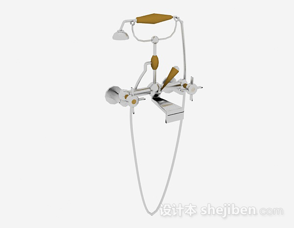 金属花洒3d模型下载