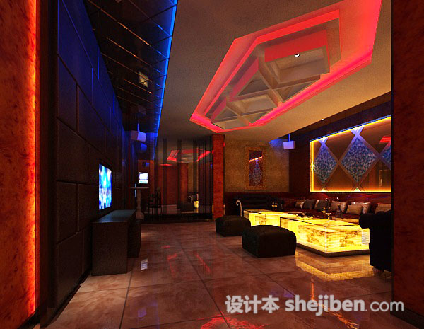 会所包间3d模型下载