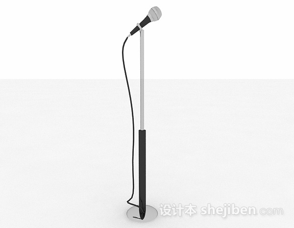 单人麦克风3d模型下载