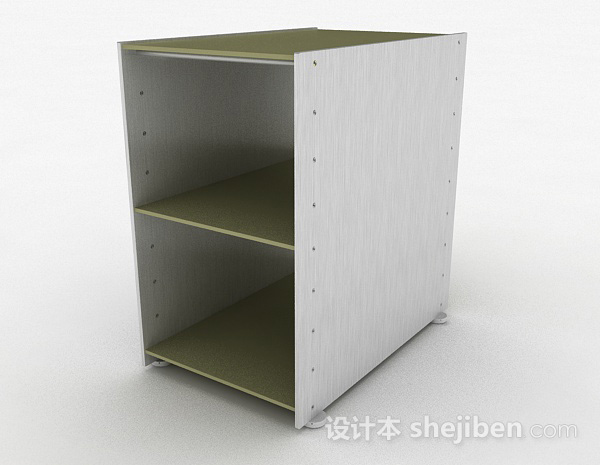 棕色鞋柜3d模型下载