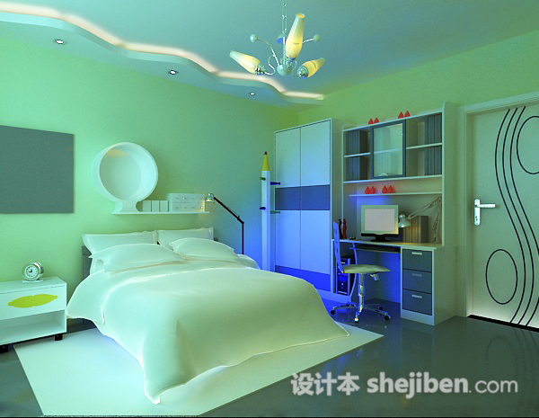 小孩房3d模型下载