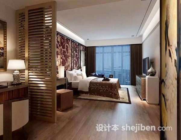 卧室3603d模型下载
