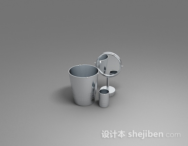 垃圾桶3d模型下载