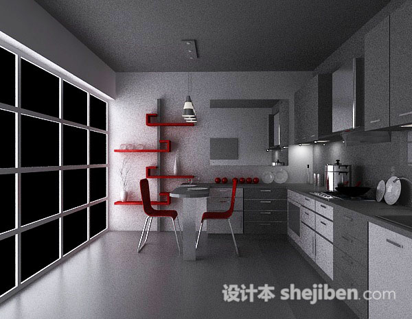 厨房免费3d模型下载