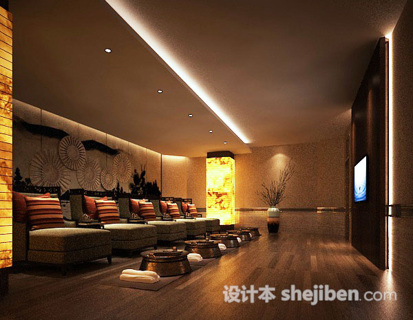 休闲按摩会所3d模型下载