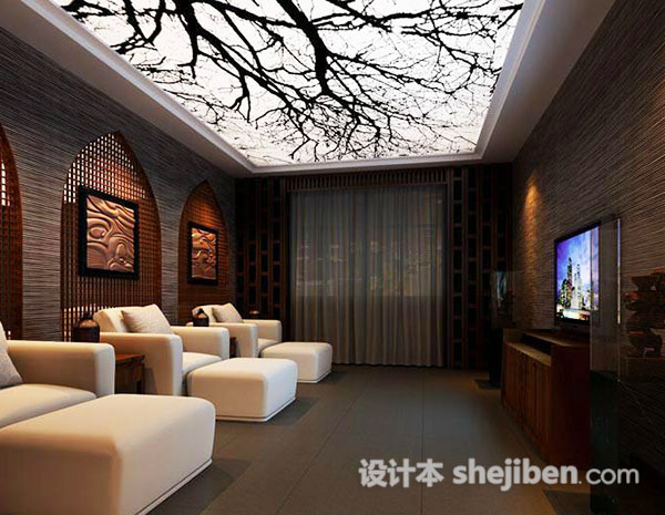 影音室库免费3d模型下载