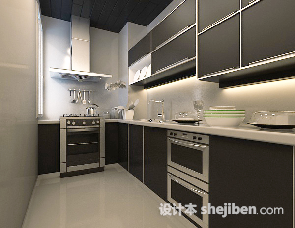 厨房场景3d模型下载