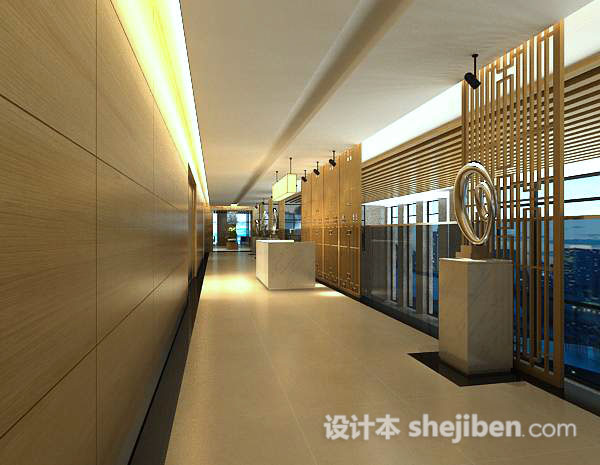 走廊吊灯3d模型下载