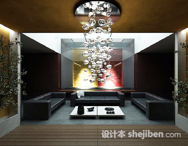 客厅3d模型下载