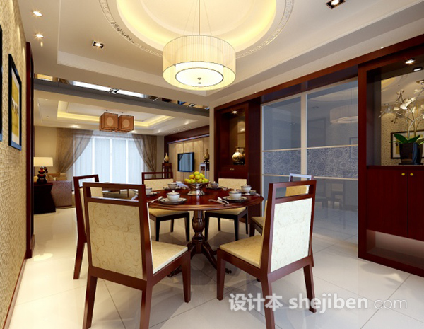 简欧客厅3d模型下载