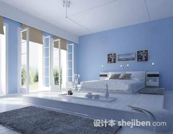 卧室地台3d模型下载