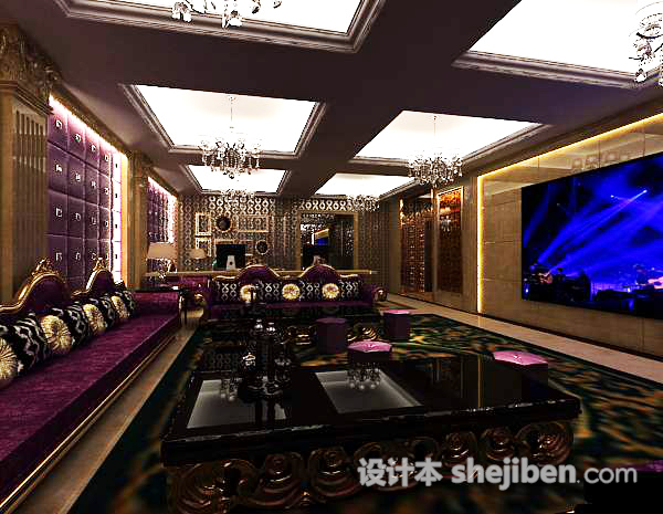 影音室3d模型下载