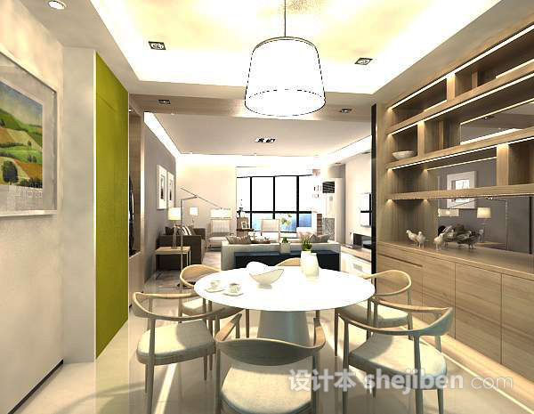 餐厅吊灯3d模型下载