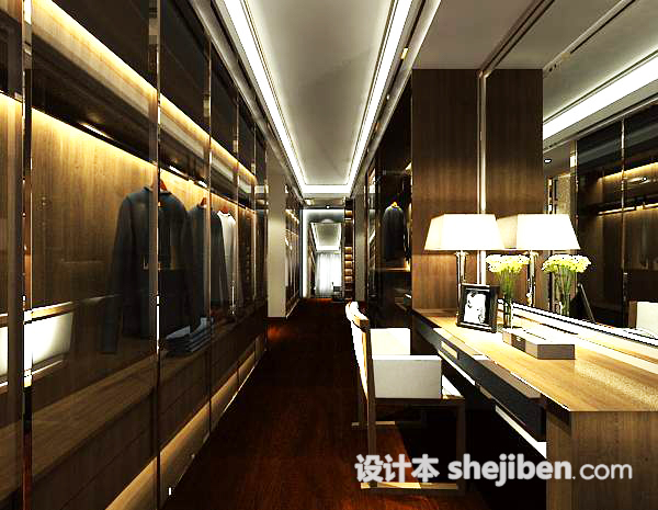 衣帽间3d模型下载