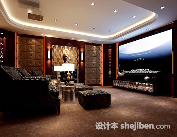 影音娱乐室3d模型下载