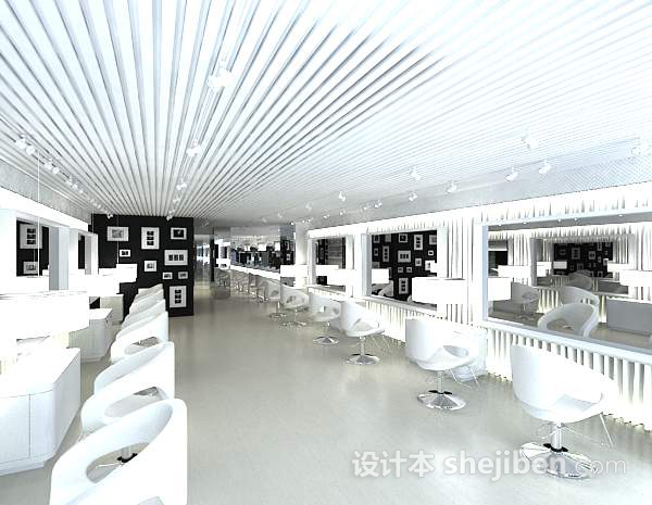理发店3d模型下载