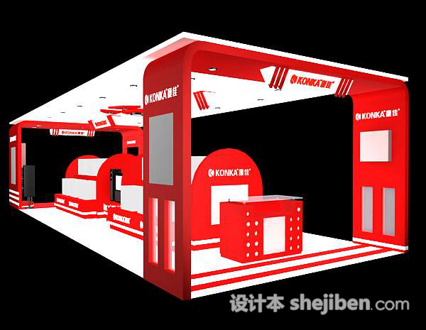 展会展览3d模型下载