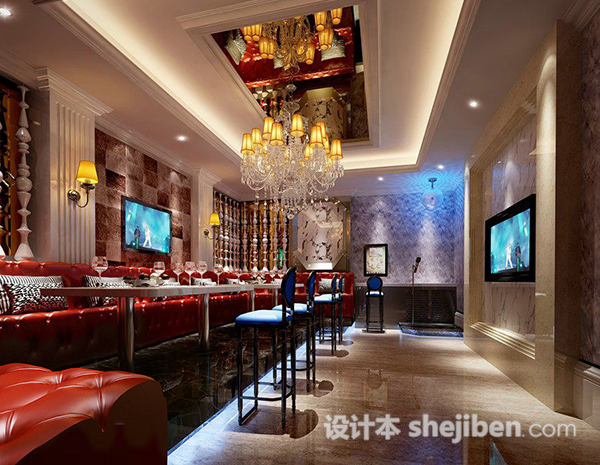 酒吧吧台3d模型下载