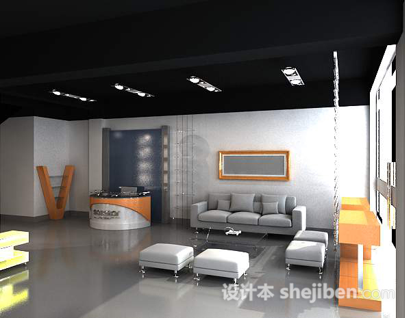 展厅-展厅设计3d模型下载