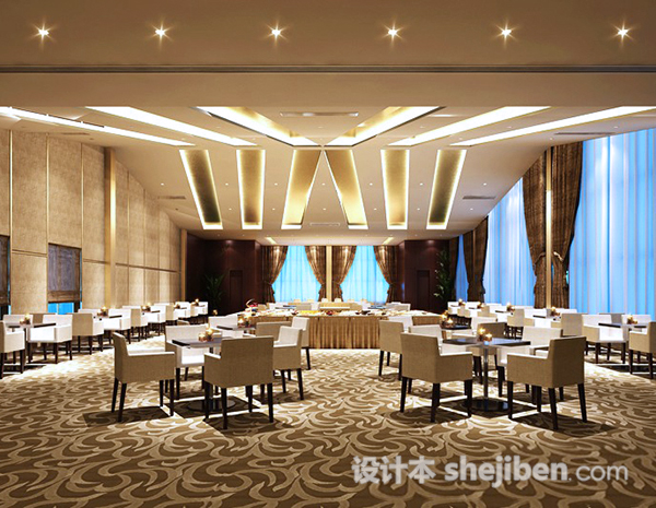 宴会厅3d模型下载