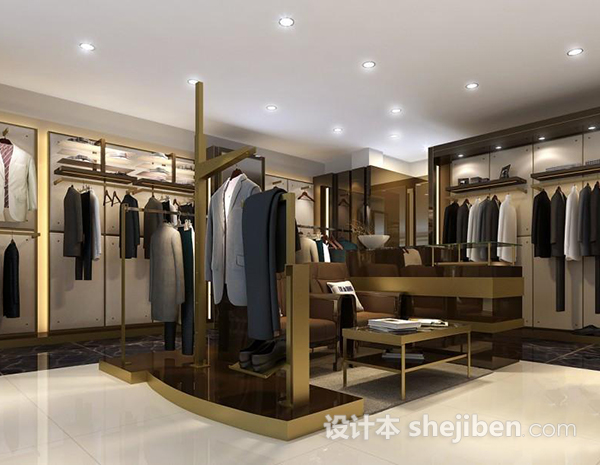 男装店3d模型下载
