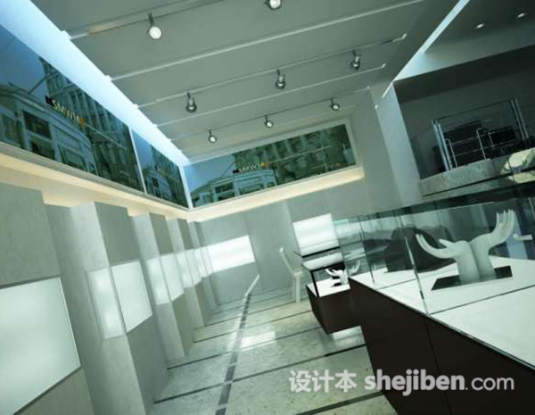 珠宝展厅3d模型下载