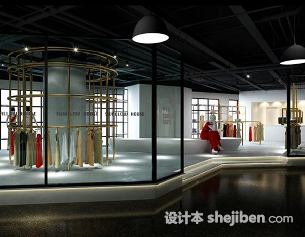 商场专卖店3d模型下载