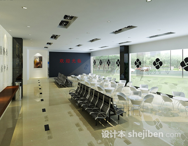 商场大厅大型展厅3d模型下载