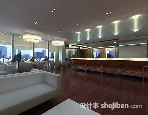 饭店吧台3d模型下载