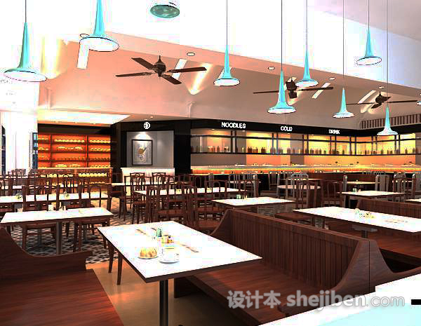 餐饮卡座3d模型下载